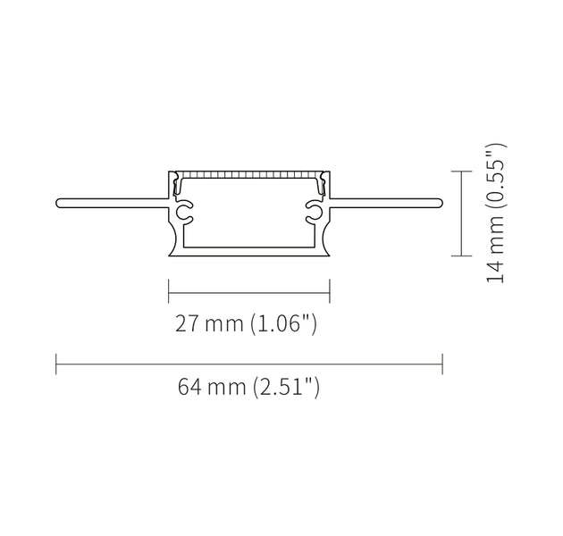 Aluminum Channel for LED Stripe K – 8